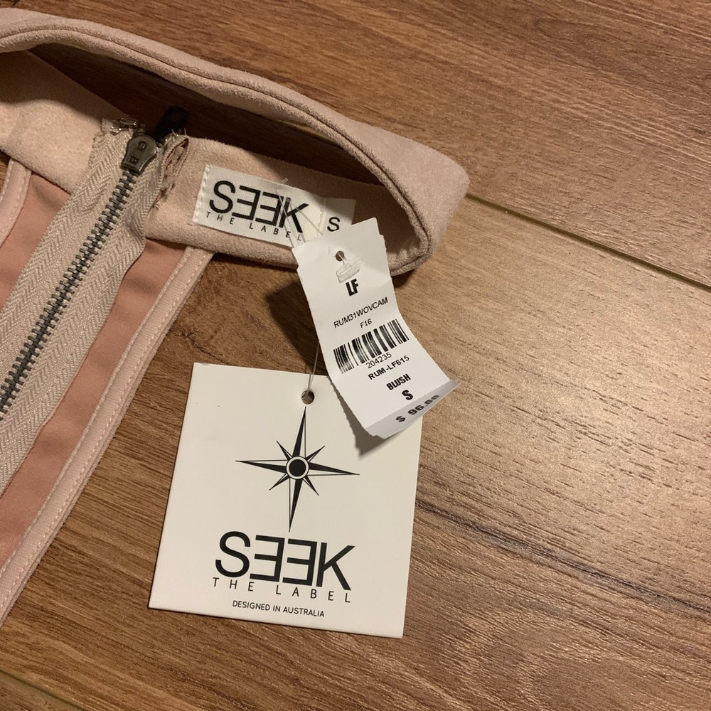 Baby Pink Off the Shoulder Choker Top - Picture 2 of 4